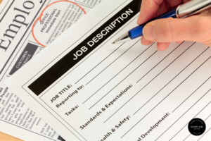 Job description form